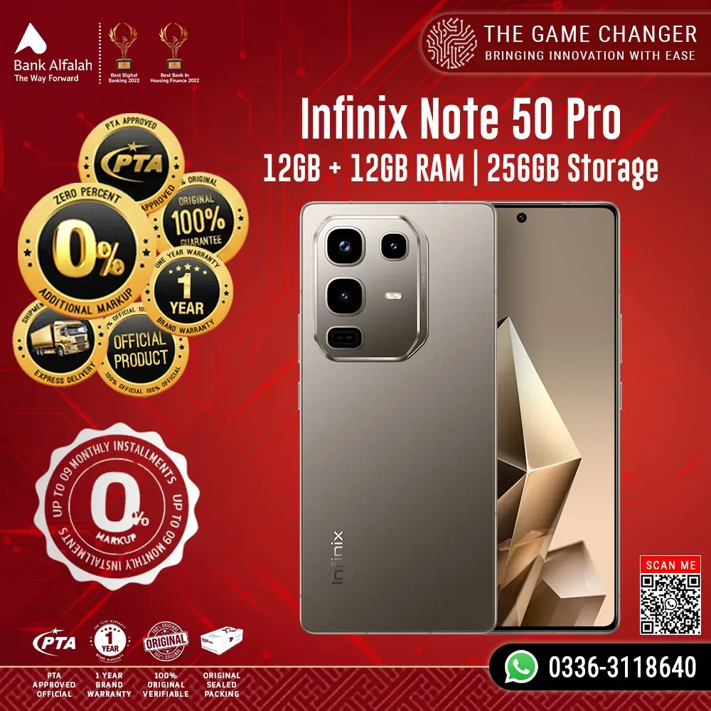 Infinix Note 50 Pro 12GB RAM 256GB Storage 0 Markup Installments infinix-note-50-pro-12gb-ram-256gb-storage-0-markup-installments