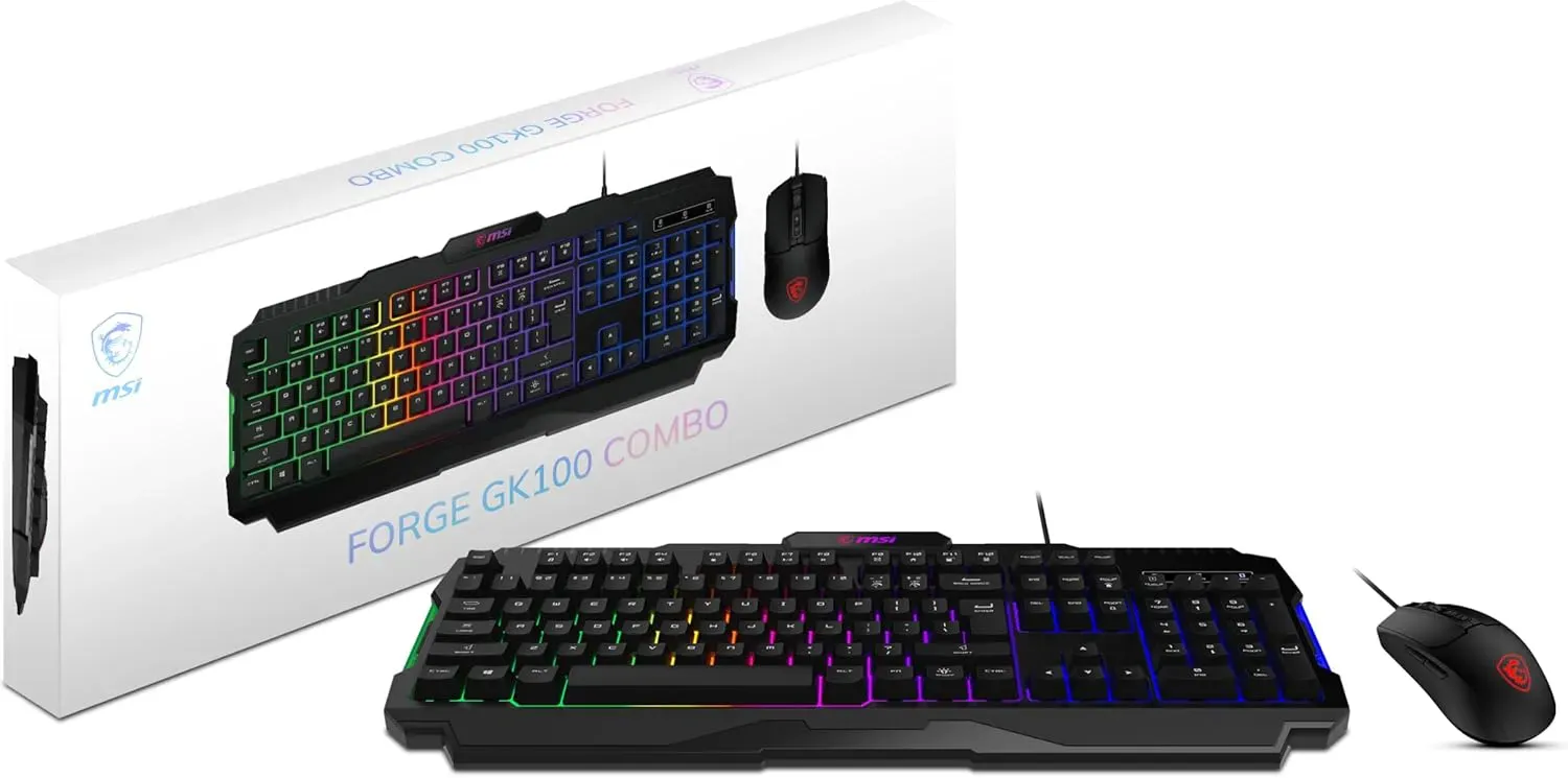 MSI Forge GK100 Combo US Wired Keyboard