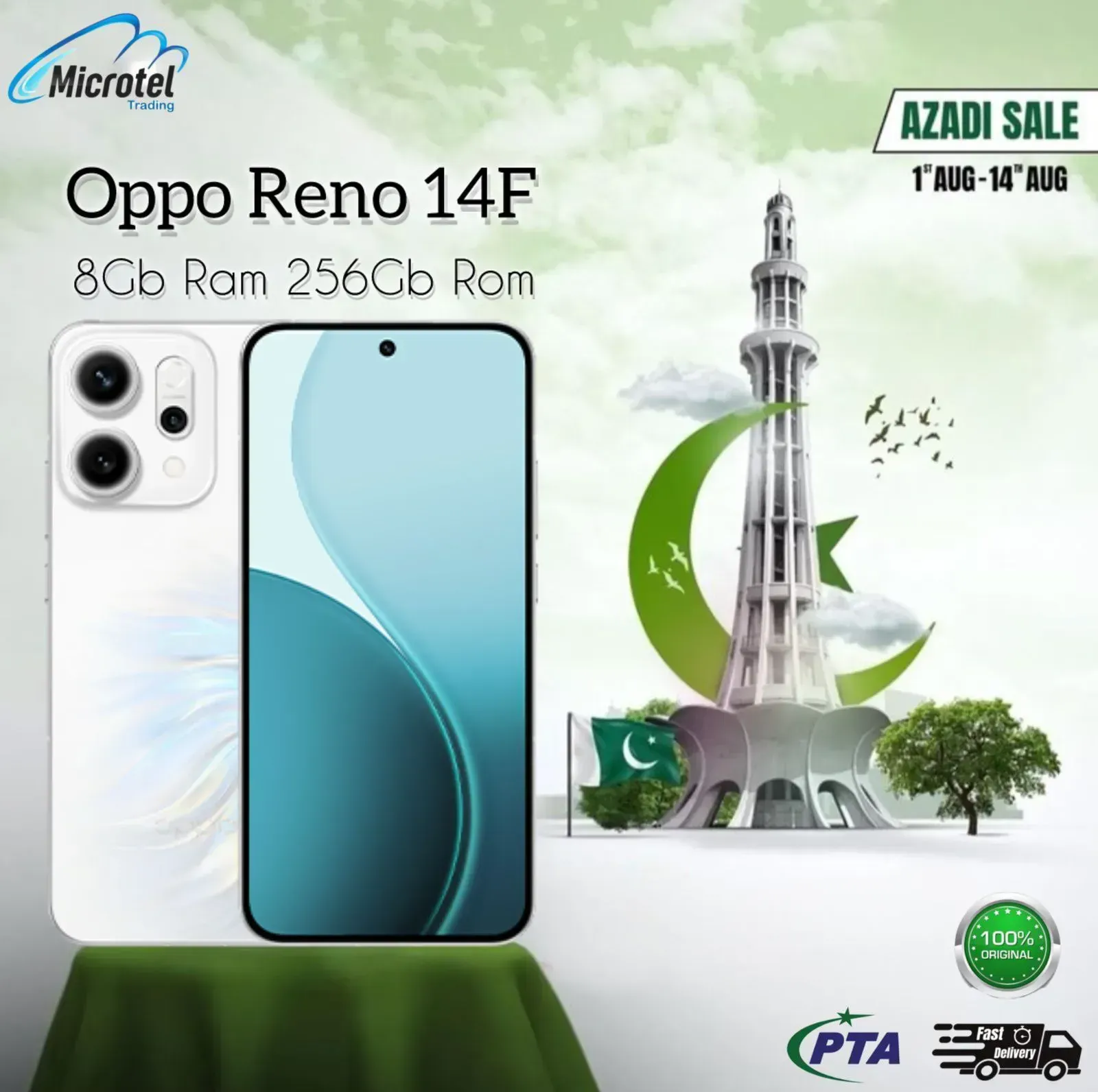 Oppo Reno 14F 8GB 256GB Official Pta Aproved 1Year Official Warranty_On ...