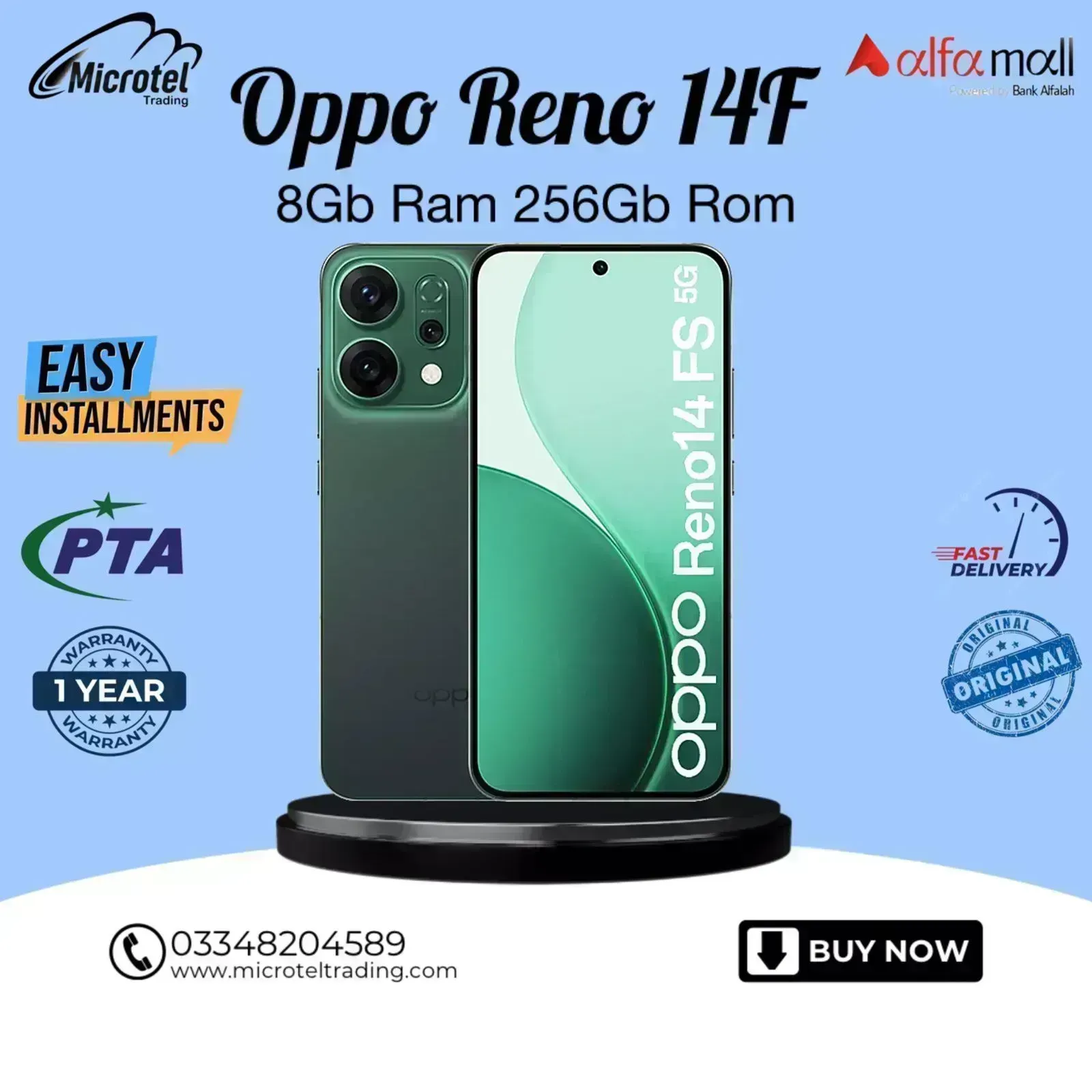 Oppo Reno 14F 8GB 256GB Official Pta Aproved 1Year Official Warranty_On ...