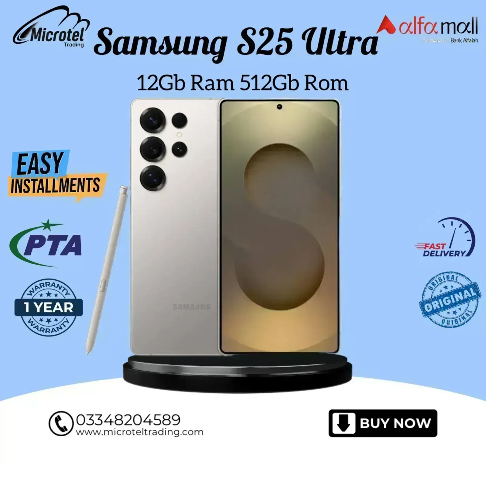 Samsung S25 Ultra 12Gb 512Gb Pta Approved 1Year Official Warranty_On ...