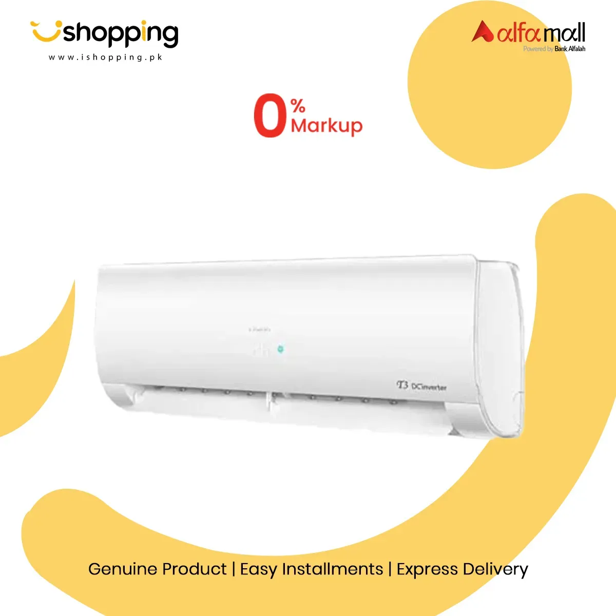 Haier Thunder Inverter WiFi Smart Air Conditioner 1.5 Ton (HSU-18HFT)-White