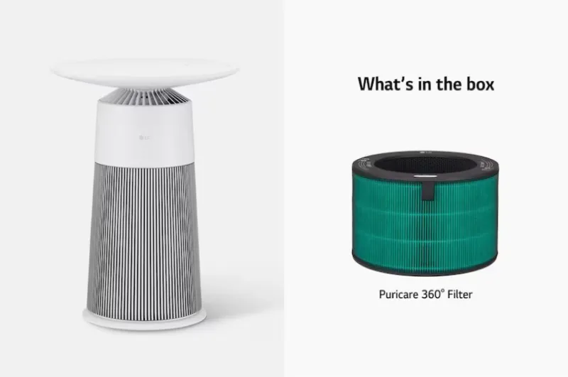 LG PuriCare™ AeroFurniture Air Purifier (Essence White) with