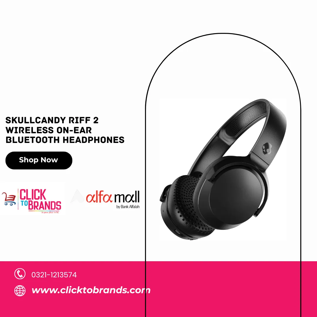 Skullcandy Riff 2 Wireless On-Ear Bluetooth Headphones