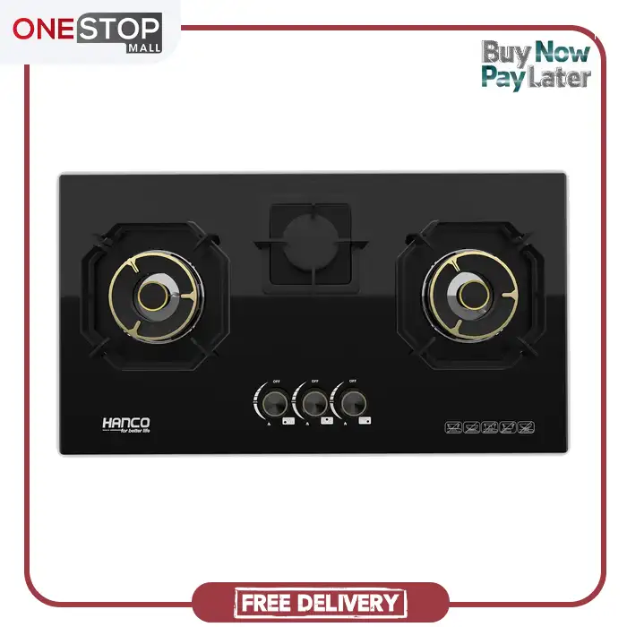 Hanco Hanco 604 Hob EPS Burners Tempered Glass Auto Ignition (Natural Gas Use ...