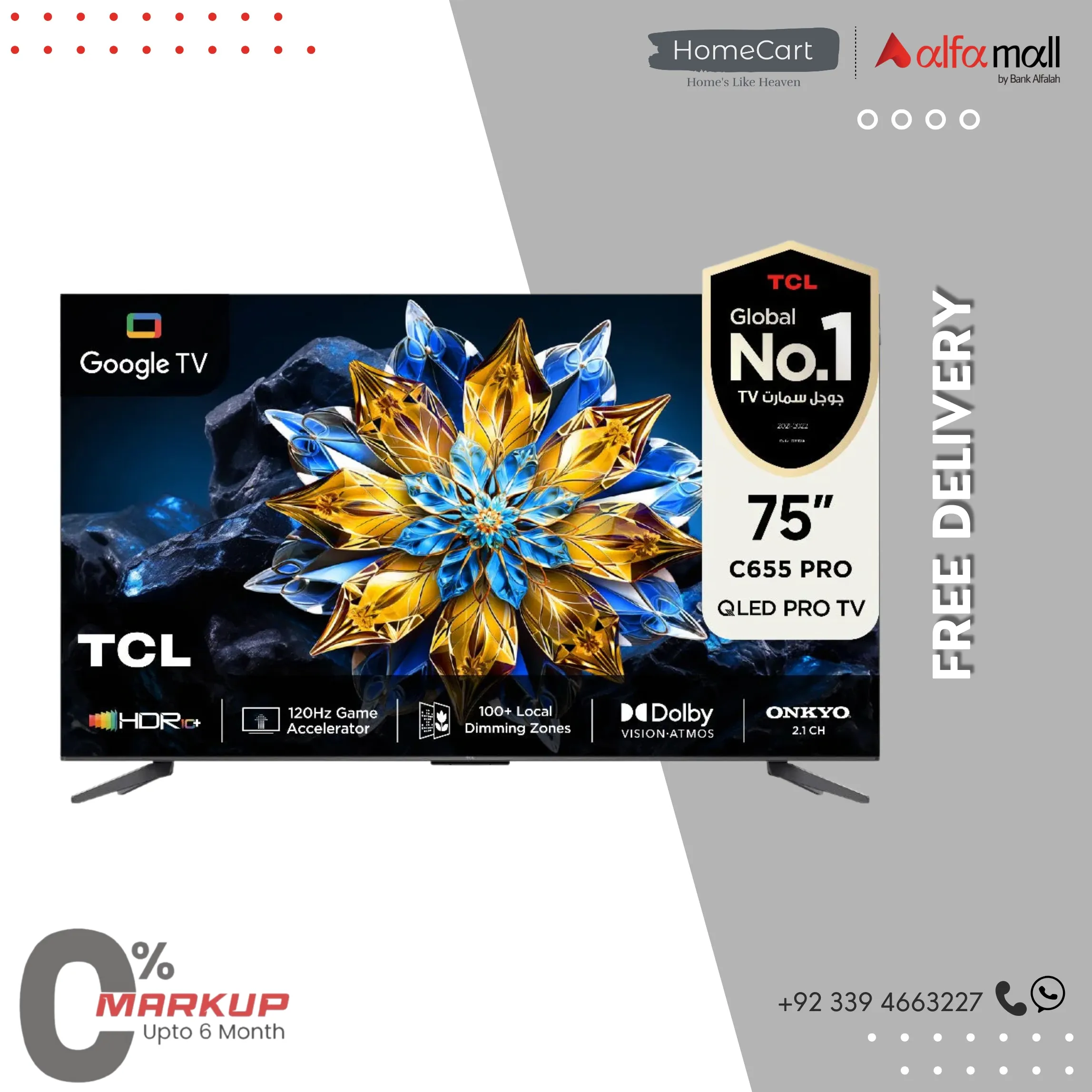 75c655 TCL C655 PRO SERIES QLED 4K UHD 75 INCH SMART TV 75 C655 PRO AT BEST ...