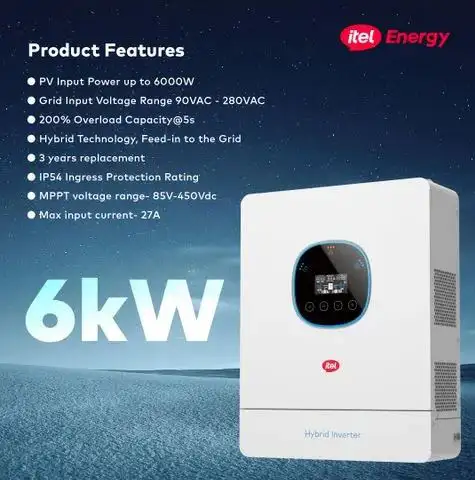Itel 6kW Pro IP54 Hybrid Inverter - Hub | AlfaMall