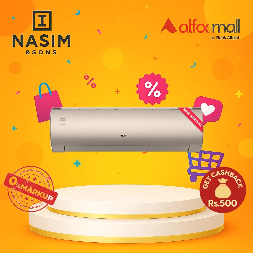 Gree Air Conditioner 1.0 Ton Inverter Heat & Cool Fairy Series GS