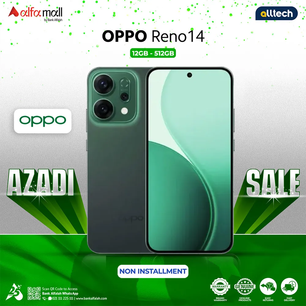 OPPO Reno 14 5G 12GB 512GB On Non Installments oppo-reno-14-5g-12gb-512gb-on-non-installments