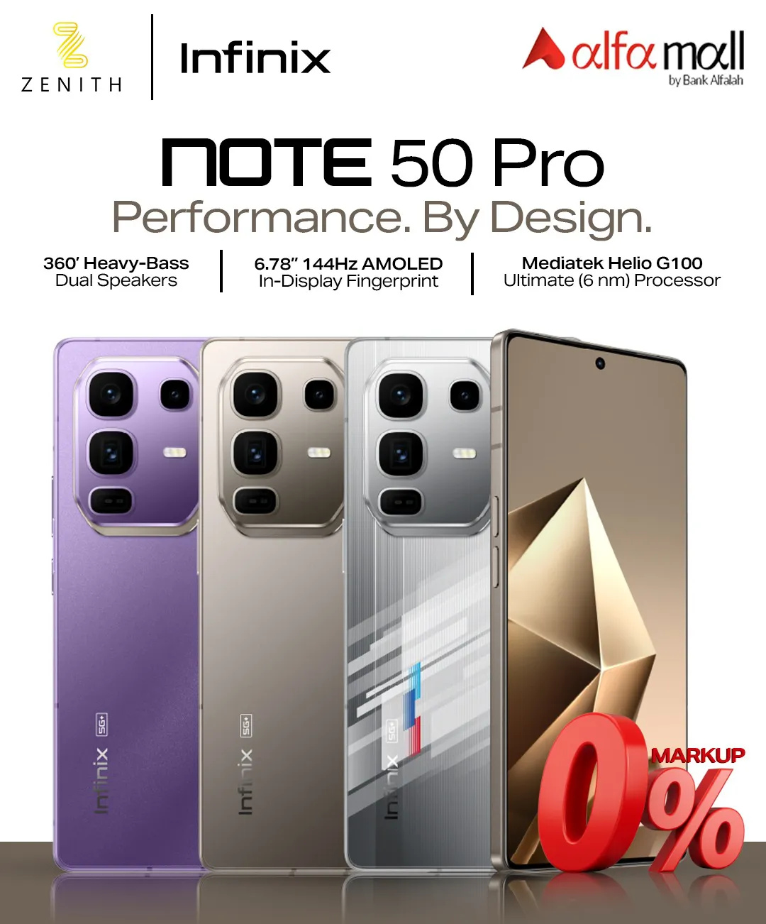 Infinix Mobile Note 50 Pro 12GB+256GB On 0% Markup Upto 6 Months ...