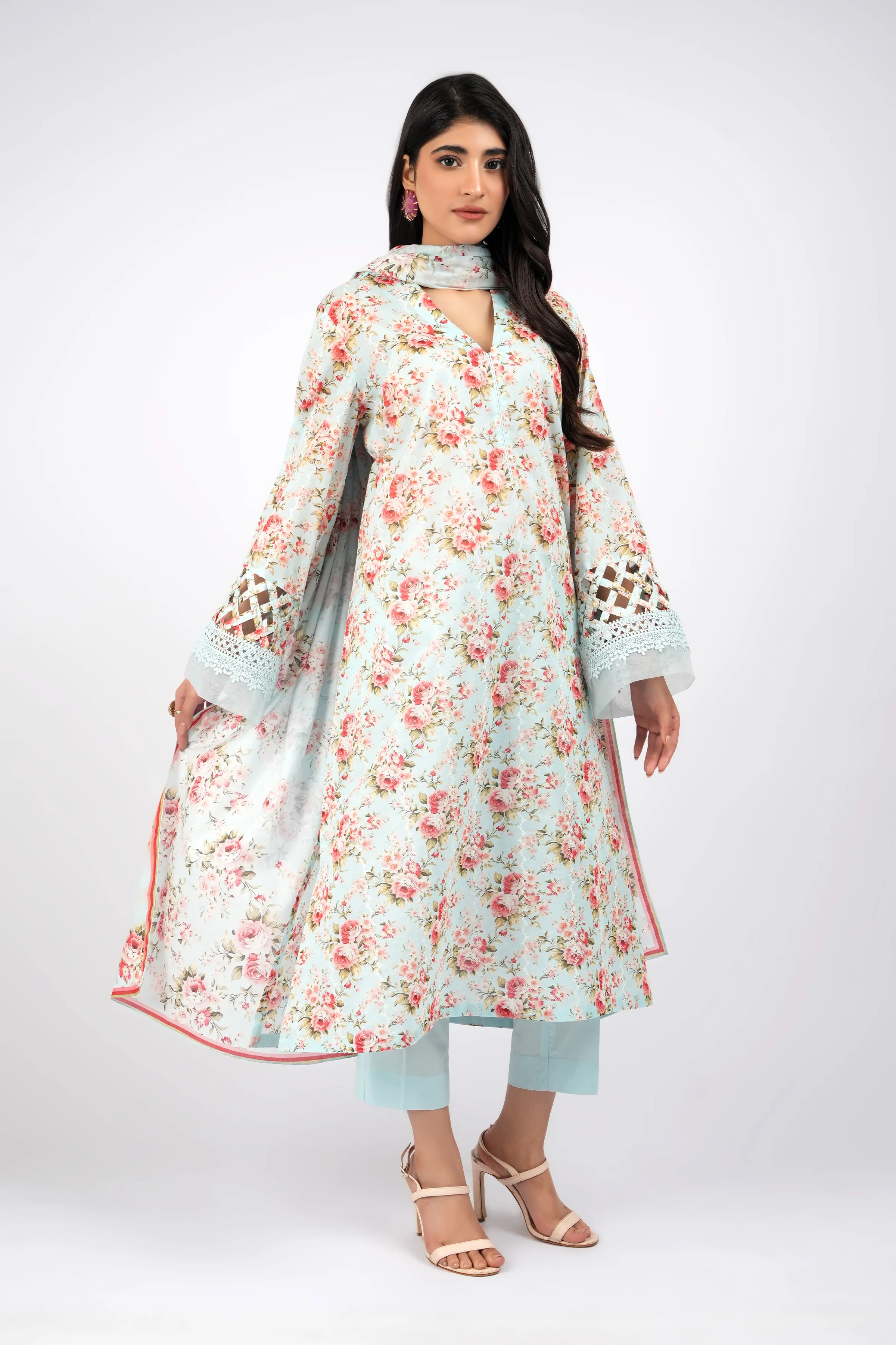 white christmas dresses Bareeze Royal Classic Design Bnl829 Black Dress – Sara Clothes main image 1