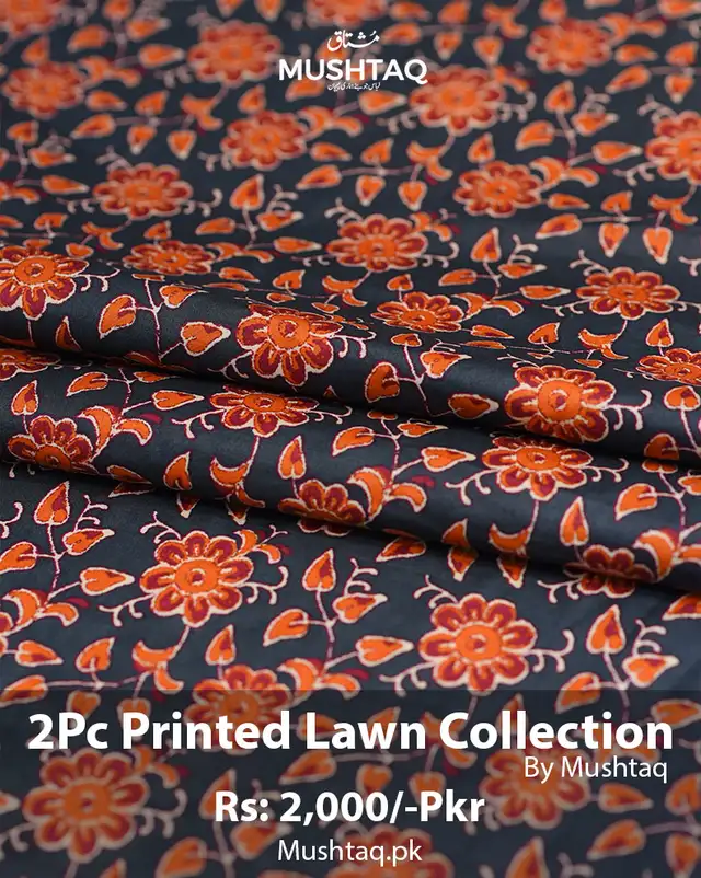 2Pcs Printed Lawn Collection Desgin - 70