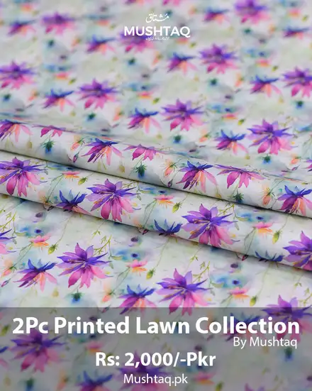 2Pcs Printed Lawn Collection Desgin - 63