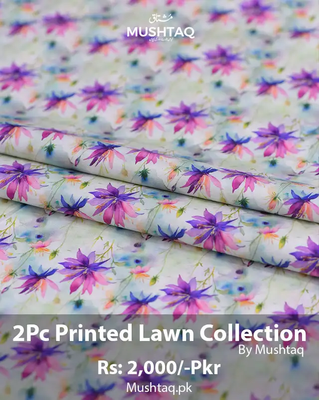 2Pcs Printed Lawn Collection Desgin - 63