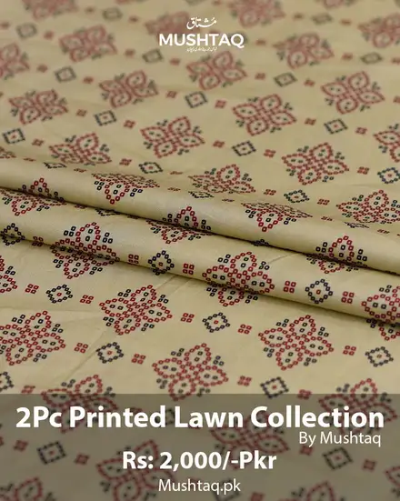 2Pcs Printed Lawn Collection Desgin - 62