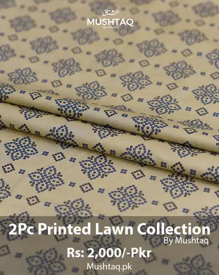 2Pcs Printed Lawn Collection Desgin - 61