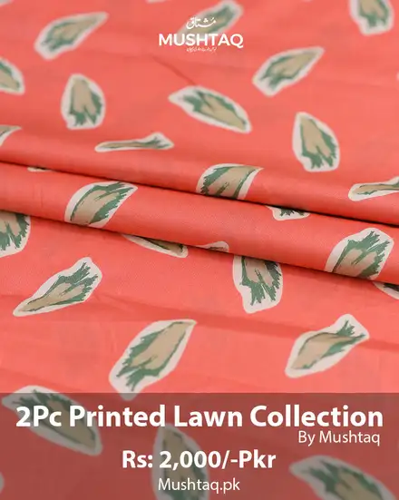 2Pcs Printed Lawn Collection Desgin - 56
