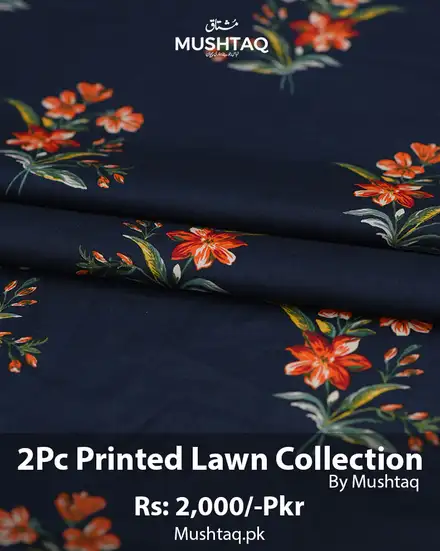 2Pcs Printed Lawn Collection Desgin - 53