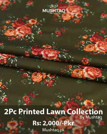 2Pcs Printed Lawn Collection Desgin - 51