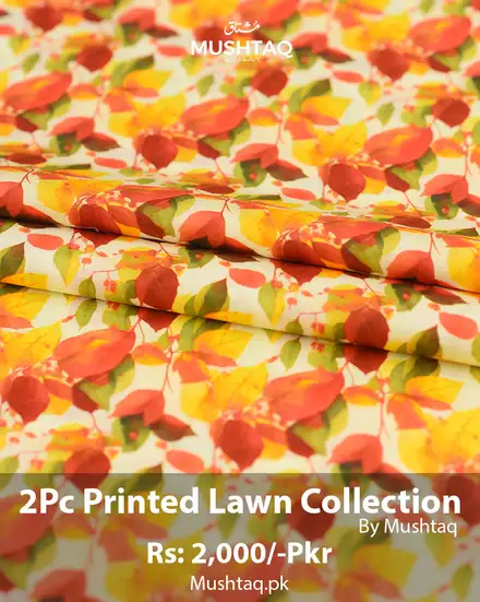 2Pcs Printed Lawn Collection Desgin - 50