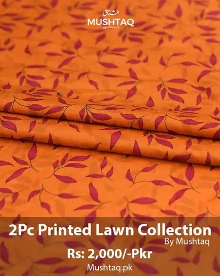 2Pcs Printed Lawn Collection Desgin - 47