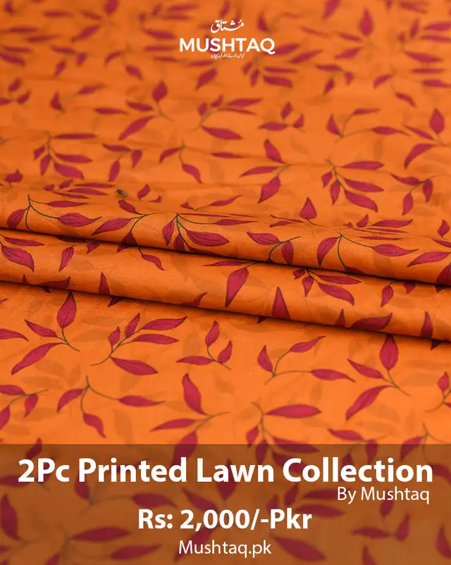 2Pcs Printed Lawn Collection Desgin - 47
