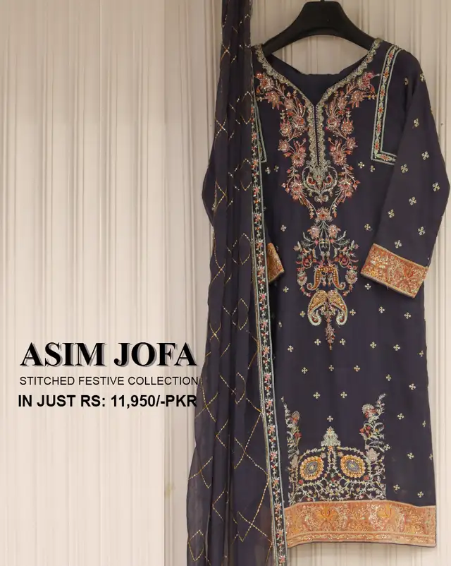 Stitched Festive By Asim Jofa Desgin -3