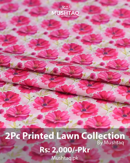 2Pcs Printed Lawn Collection Desgin - 39