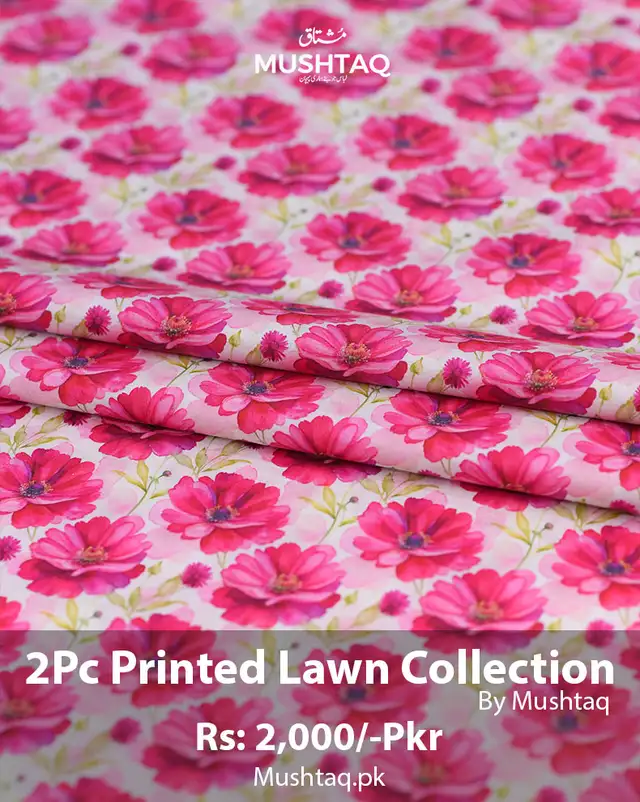 2Pcs Printed Lawn Collection Desgin - 39