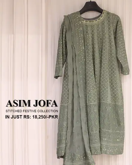 Stitched Festive By Asim Jofa Desgin -5