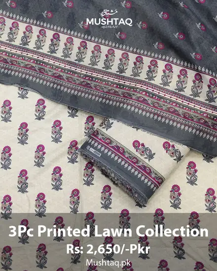 3Pcs Printed Lawn Collection Desgin - 13