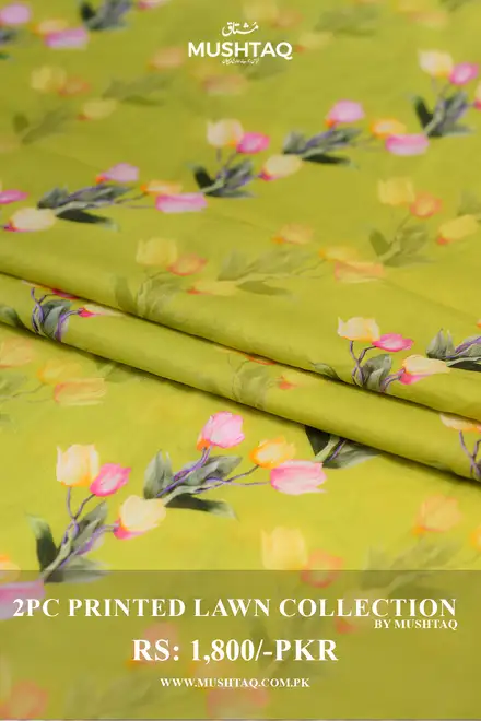 2Pcs Printed Lawn Collection Desgin - 01