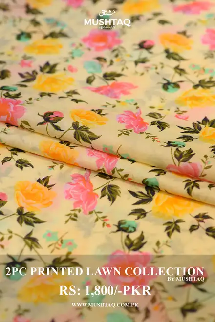 2Pcs Printed Lawn Collection Desgin - 03