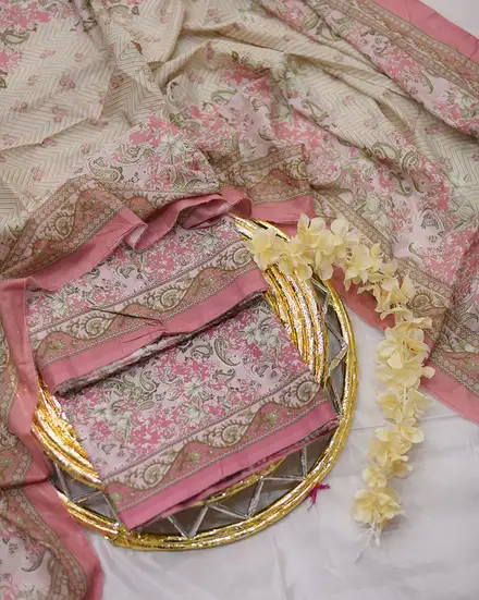 3Pcs Printed Bin Saeed Lawn Collection Desgin - 19
