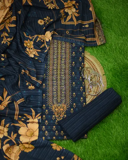 3Pcs Printed Karandi Desgin - 04