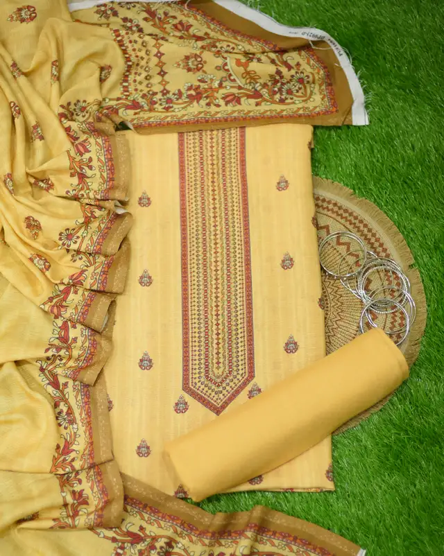 3Pcs Printed Karandi Desgin - 05