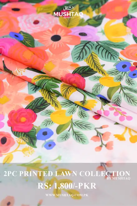 2Pcs Printed Lawn Collection Desgin - 05