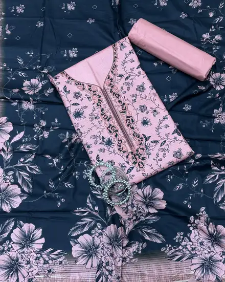 3Pcs Printed Linen Desgin - 06