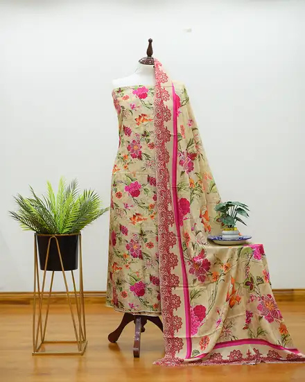 3Pcs Printed Linen Desgin - 31