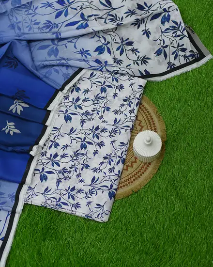 3Pcs Printed Linen Desgin - 45
