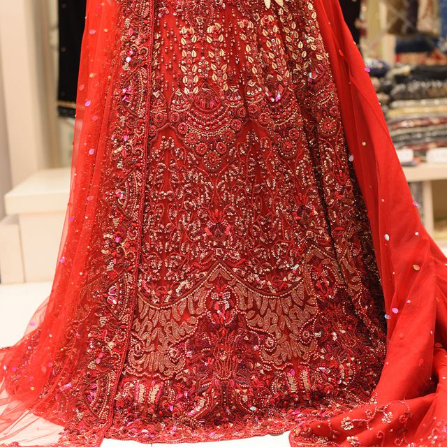 MCS BRIDAL Red Lehnga