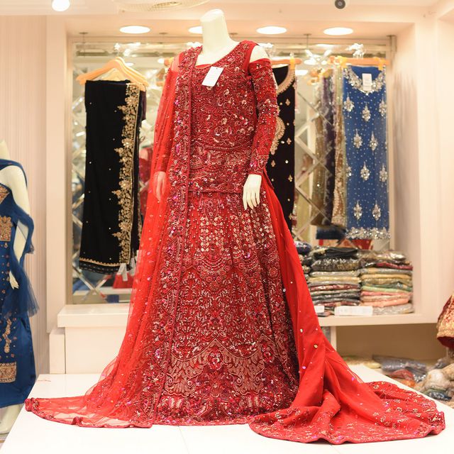MCS BRIDAL Red Lehnga