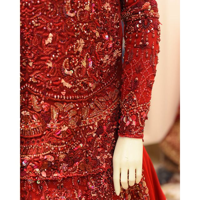 MCS BRIDAL Red Lehnga